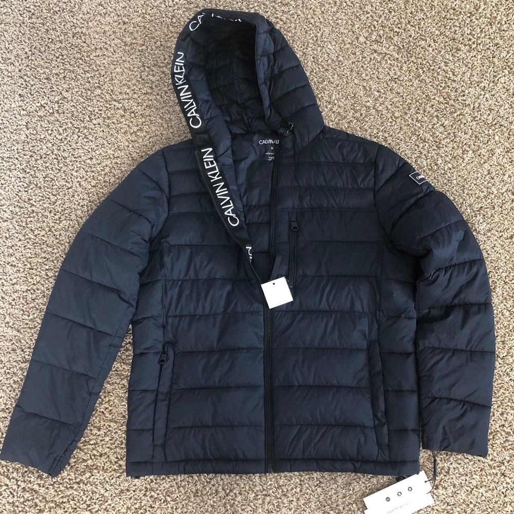 Calvin Klein Men’s Hooded PufferJacket
